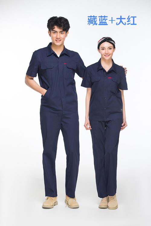 夏季车间清凉之选 全棉短袖工作服套装，生产定制的品质与时尚兼顾